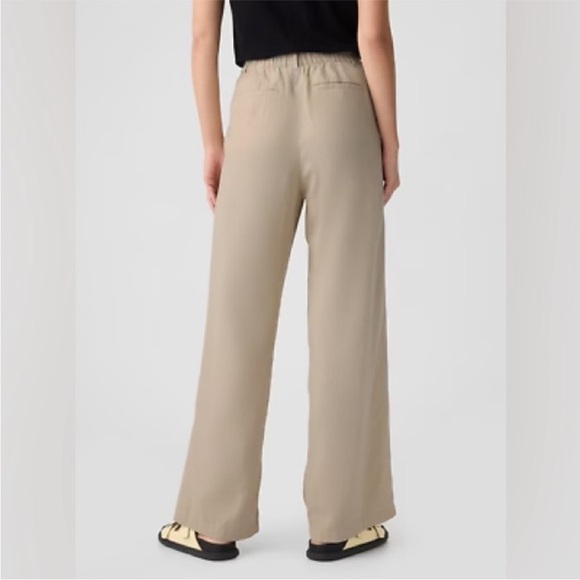 NWT! GAP Black Easy Wide-Leg Linen-Blend Trouser - ALL TALL SIZES 💎 - Picture 3 of 11
